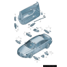 Barre de lumière intérieure de porte droite coté passager - Pièces d'origine Audi 4F0919177A Barre de lumière intérieure de porte droite coté passager - Pièces d'origine Audi 4F0919177A