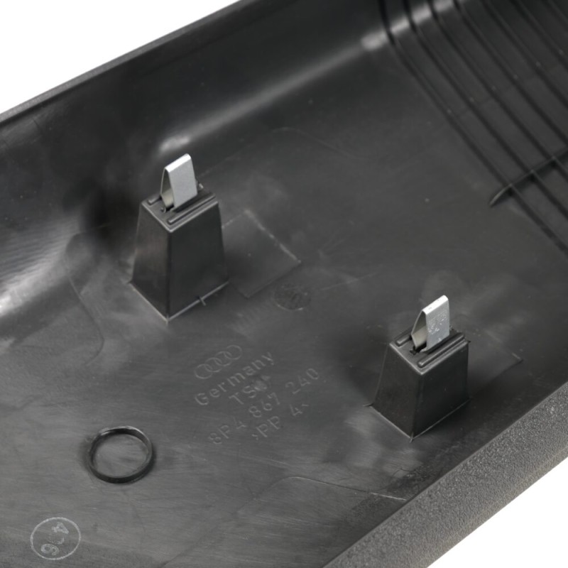 Garniture de couverture de pilier B inférieur intérieur noire droite coté passager - Pièces d'origine Audi 8P48672404PK