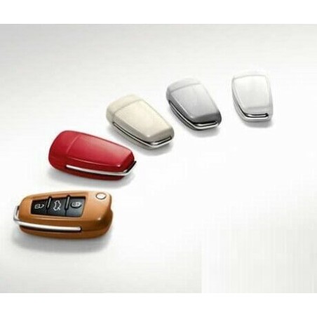 Coque de clé Quattro Design en blanc Cortina - Pièces d'origine Audi 8V0071208AB9A Coque de clé Quattro Design en blanc Cortina - Pièces d'origine Audi 8V0071208AB9A