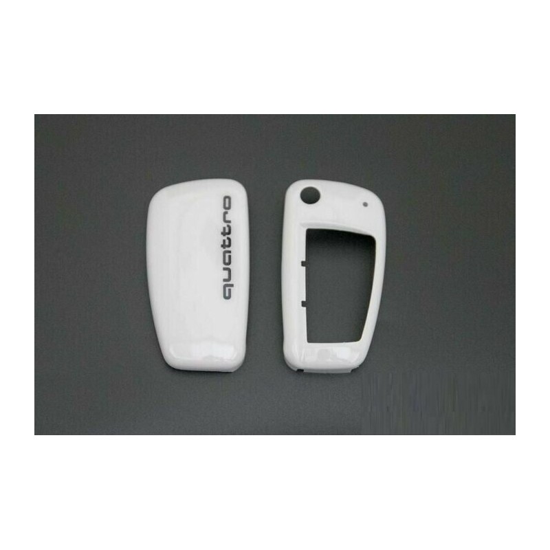 Coque de clé Quattro Design en blanc Cortina - Pièces d'origine Audi 8V0071208AB9A