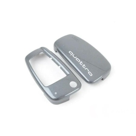 Coque de clé Quattro Design en gris Daytona - Pièces d'origine Audi 8V0071208AZ7S