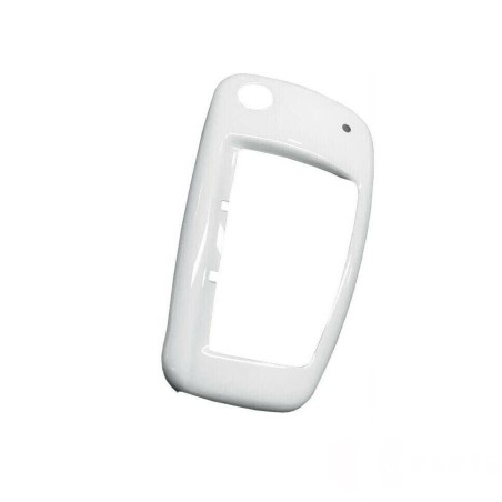 Coque de clé de voiture avec logo en anneaux de couleur blanc glacier - Pièces d'origine Audi 8V0071208BS9R