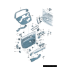 Garniture de poignée de porte gauche côté conducteur noire RHD - Pièces d'origine Audi 4L286719524A Garniture de poignée de porte gauche côté conducteur noire RHD - Pièces d'origine Audi 4L286719524A
