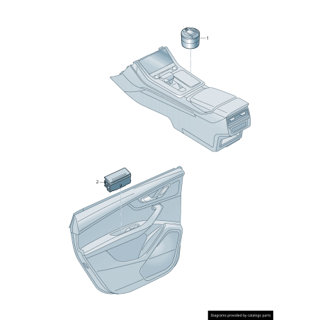 Cendrier noir pour porte arrière gauche côté conducteur - Pièces d'origine Audi 4G8857405A6PS Cendrier noir pour porte arrière gauche côté conducteur - Pièces d'origine Audi 4G8857405A6PS