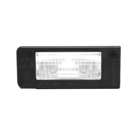 Couvercle de lentille de lumière de plaque d'immatriculation arrière gauche coté conducteur - Pièces d'origine Audi 8N0943021A Couvercle de lentille de lumière de plaque d'immatriculation arrière gauche coté conducteur - Pièces d'origine Audi 8N0943021A