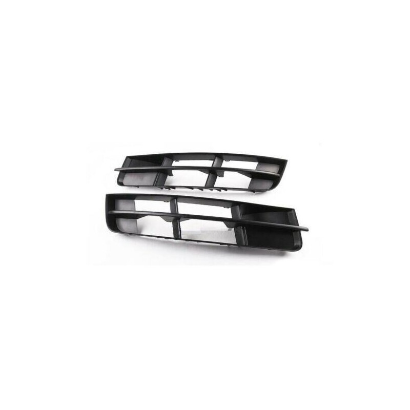 Ensemble de grille inférieure de pare-chocs avant gauche coté passager droite noire - Pièces d'origine Audi 4L0807682B01C/4L0807