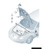 Support de poignée de déverrouillage de capot Lhd - Pièces d'origine Audi 4F1823633B Support de poignée de déverrouillage de capot Lhd - Pièces d'origine Audi 4F1823633B