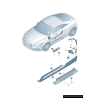 Bas de caisse inférieur garniture apprêtée gauche - Pièces d'origine Audi 8J0853855BGRU Bas de caisse inférieur garniture apprêtée gauche - Pièces d'origine Audi 8J0853855BGRU