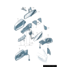 Garniture inférieure de miroir de porte gauche coté conducteur - Pièces d'origine Audi 8E0858523A01C Garniture inférieure de miroir de porte gauche coté conducteur - Pièces d'origine Audi 8E0858523A01C