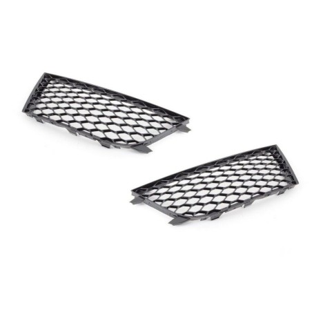 Ensemble de grille inférieure avant gauche coté conducteur (côté conducteur) et droite coté passager (côté passager) en noir bri Ensemble de grille inférieure avant gauche coté conducteur (côté conducteur) et droite coté passager (côté passager) en noir bri