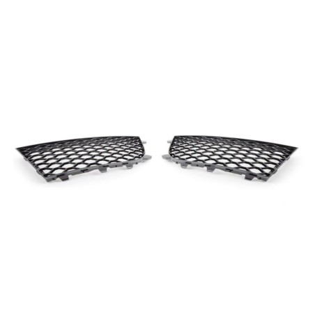 Ensemble de grille inférieure avant gauche coté conducteur (côté conducteur) et droite coté passager (côté passager) en noir bri Ensemble de grille inférieure avant gauche coté conducteur (côté conducteur) et droite coté passager (côté passager) en noir bri