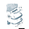 Support de pare-chocs arrière gauche coté conducteur - Pièces d'origine Audi 4L0807453A Support de pare-chocs arrière gauche coté conducteur - Pièces d'origine Audi 4L0807453A
