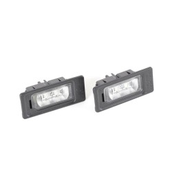 Feu de plaque d'immatriculation à LED avec 2 lentilles - Pièces d'origine Audi 2x4G0943021