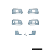 Grille de guide d'admission d'air droit coté passager - Pièces d'origine Audi 80A807680DRU6 Grille de guide d'admission d'air droit coté passager - Pièces d'origine Audi 80A807680DRU6