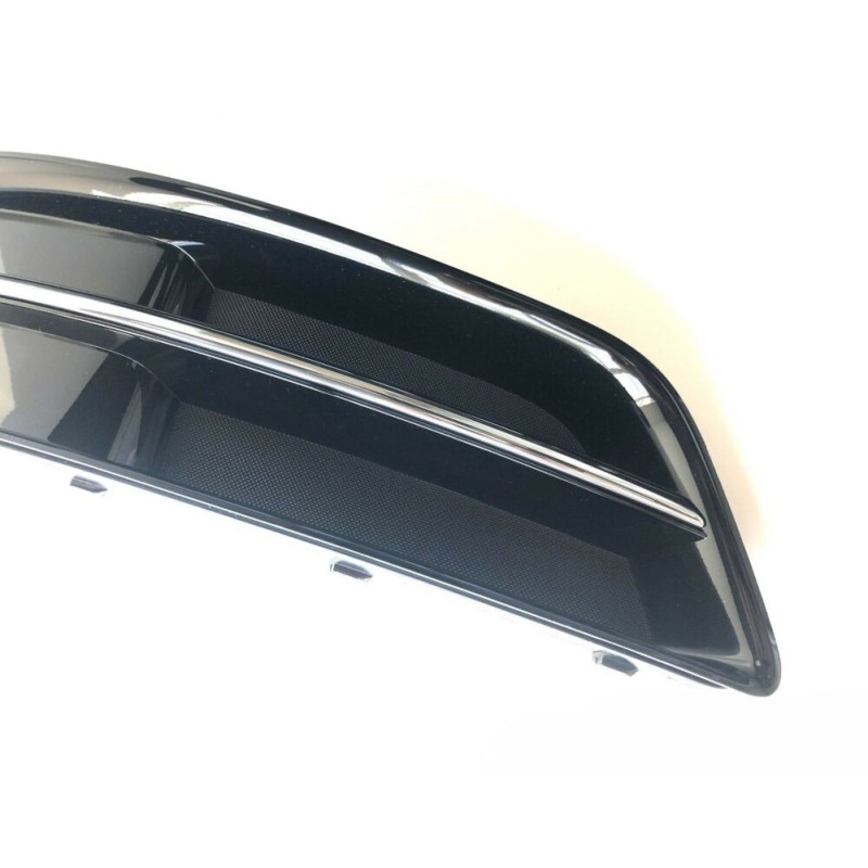 Grille inférieure noire brillante de pare-chocs droit d'origine Audi 8P0807682HT94.