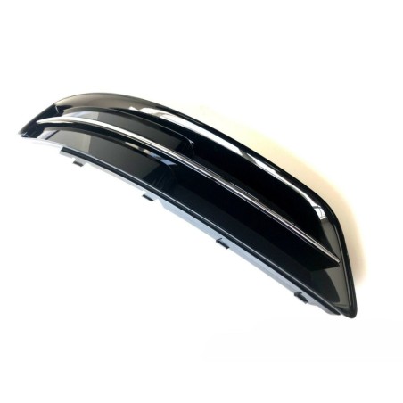 Grille inférieure noire brillante de pare-chocs droit d'origine Audi 8P0807682HT94. Grille inférieure noire brillante de pare-chocs droit d'origine Audi 8P0807682HT94.