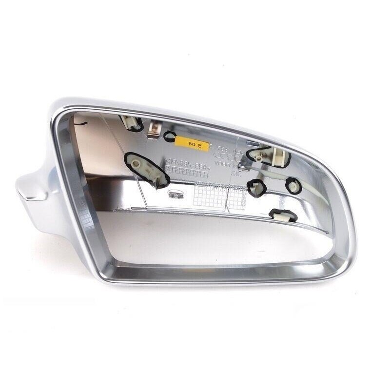 Capuchon de garniture de rétroviseur de porte droite en aluminium - Pièces d'origine Audi 8E0857508D3Q7