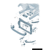 Support de phare droit coté passager - Pièces d'origine Audi 8U0805608A Support de phare droit coté passager - Pièces d'origine Audi 8U0805608A