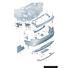 Support de pare-chocs arrière droit coté passager - Pièces d'origine Audi 4F9807454 Support de pare-chocs arrière droit coté passager - Pièces d'origine Audi 4F9807454