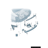 Support de pare-chocs arrière droit coté passager - Pièces d'origine Audi 4G5807454B Support de pare-chocs arrière droit coté passager - Pièces d'origine Audi 4G5807454B
