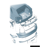 Support de pare-chocs arrière droit coté passager - Pièces d'origine Audi 8P3807378B Support de pare-chocs arrière droit coté passager - Pièces d'origine Audi 8P3807378B