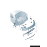 Support de pare-chocs arrière droit coté passager - Pièces d'origine Audi 8R0807454C Support de pare-chocs arrière droit coté passager - Pièces d'origine Audi 8R0807454C