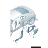 Garniture de panneau de couverture apprêtée gauche coté conducteur - Pièces d'origine Audi 4S8853165AGRU Garniture de panneau de couverture apprêtée gauche coté conducteur - Pièces d'origine Audi 4S8853165AGRU