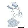 Garniture de couverture avant noire pour moteur à essence - Pièces d'origine Audi 07L103925A Garniture de couverture avant noire pour moteur à essence - Pièces d'origine Audi 07L103925A