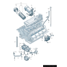 Jauge d'huile moteur à essence - Pièces d'origine Audi 079115607C Jauge d'huile moteur à essence - Pièces d'origine Audi 079115607C
