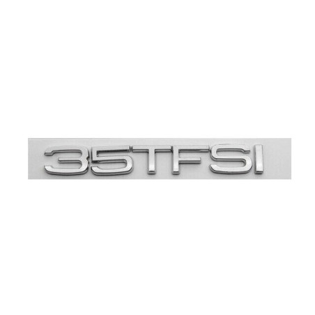 Emblème de badge arrière 35 TFSI Chrome - Pièces d'origine Audi 8U0853744 Emblème de badge arrière 35 TFSI Chrome - Pièces d'origine Audi 8U0853744