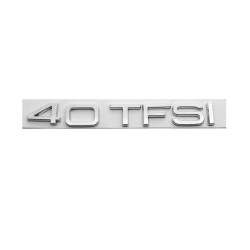Emblème de badge arrière 40 TFSI Chrome - Pièces d'origine Audi 8U0853744A