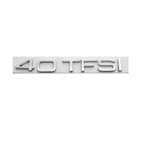 Emblème de badge arrière 40 TFSI Chrome - Pièces d'origine Audi 8U0853744A Emblème de badge arrière 40 TFSI Chrome - Pièces d'origine Audi 8U0853744A