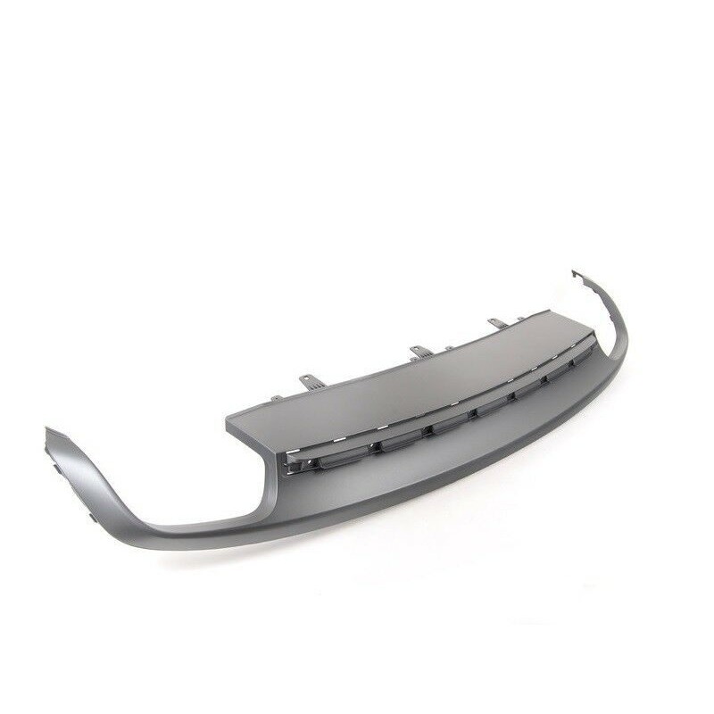 Diffuseur de pare-chocs arrière avec spoiler à double tuyau gris - Pièces d'origine Audi 4G8807521B1RR