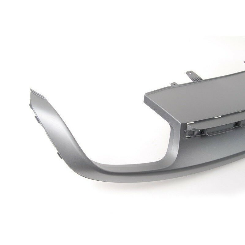 Diffuseur de pare-chocs arrière avec spoiler à double tuyau gris - Pièces d'origine Audi 4G8807521B1RR