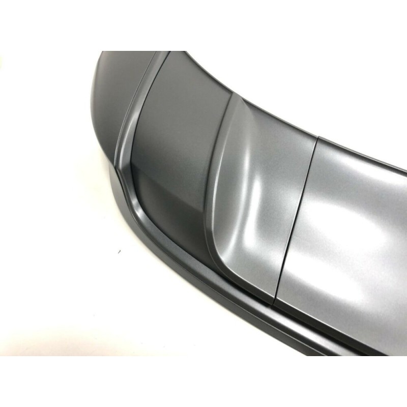 Pare-chocs arrière avec diffuseur de garniture à double tuyau gris - Pièces d'origine Audi 8P3807434G1RR