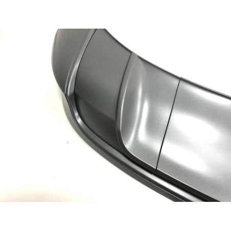 Pare-chocs arrière avec diffuseur de garniture à double tuyau gris - Pièces d'origine Audi 8P3807434G1RR Pare-chocs arrière avec diffuseur de garniture à double tuyau gris - Pièces d'origine Audi 8P3807434G1RR