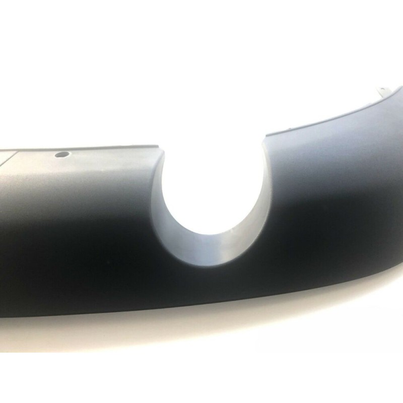 Pare-chocs arrière avec diffuseur d'air, tuyau unique, noir - Pièces d'origine Audi 8P0807434A01C.