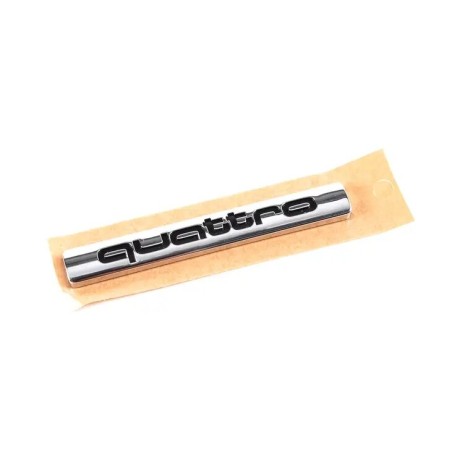 Emblème de pare-chocs arrière Quattro - Pièces d'origine Audi 8N08537382ZZ