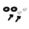 Ensemble de clips de fixation de couverture d'œil de remorquage de pare-chocs arrière - Pièces d'origine Audi 2X6Q0807180. Ensemble de clips de fixation de couverture d'œil de remorquage de pare-chocs arrière - Pièces d'origine Audi 2X6Q0807180.