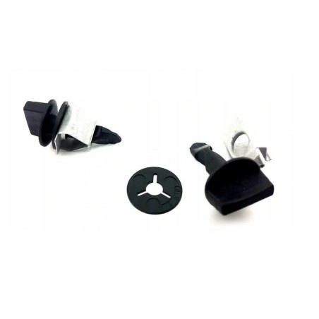 Ensemble de clips de fixation de couverture d'œil de remorquage de pare-chocs arrière - Pièces d'origine Audi 2X6Q0807180.