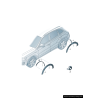Garniture arrière centrale grise pour l'arche de roue gauche coté conducteur - Pièces d'origine Audi 8R0853817A1QP Garniture arrière centrale grise pour l'arche de roue gauche coté conducteur - Pièces d'origine Audi 8R0853817A1QP