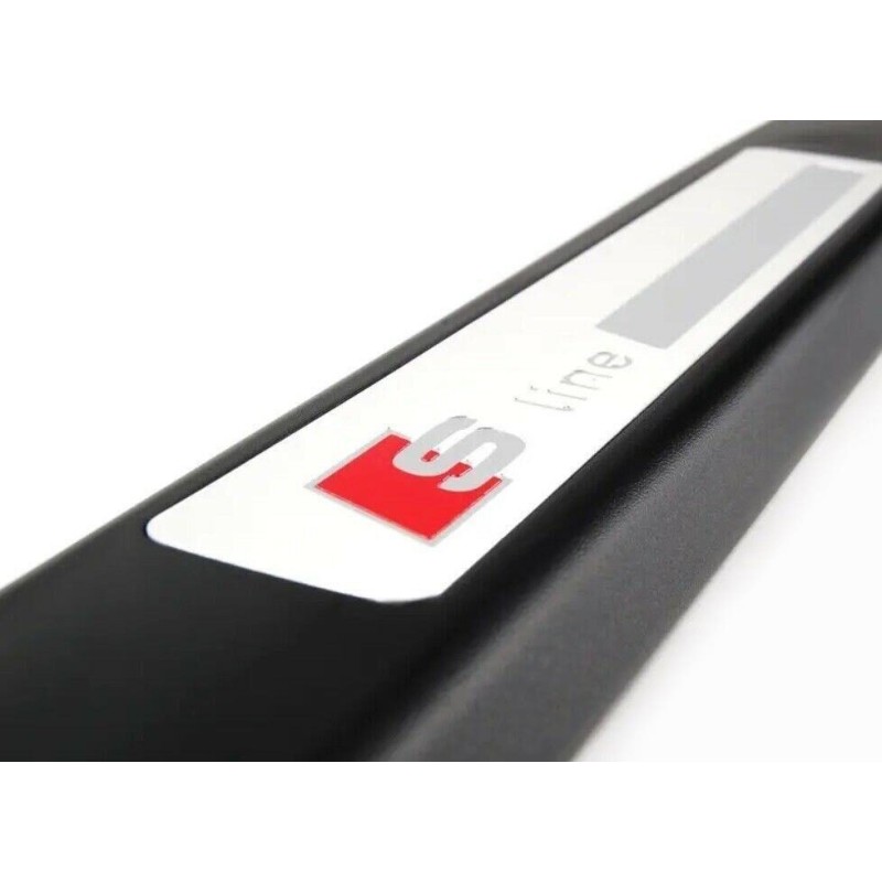 Bande de seuil d'entrée de porte arrière S Line gauche coté conducteur - Pièces d'origine Audi 8P4853557H01C