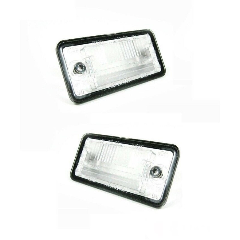 Ensemble de couvercles de lentilles de lumière de plaque d'immatriculation arrière - Pièces d'origine Audi 8E0807430A/8E0807430B