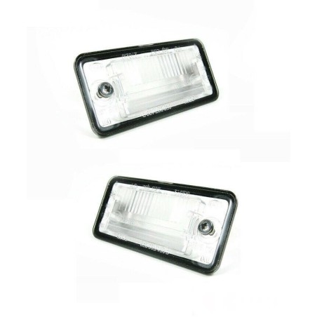 Ensemble de couvercles de lentilles de lumière de plaque d'immatriculation arrière - Pièces d'origine Audi 8E0807430A/8E0807430B Ensemble de couvercles de lentilles de lumière de plaque d'immatriculation arrière - Pièces d'origine Audi 8E0807430A/8E0807430B