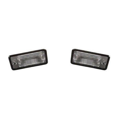Ensemble de couvercles de lentilles de lumière de plaque d'immatriculation arrière - Pièces d'origine Audi 8E0807430A/8E0807430B Ensemble de couvercles de lentilles de lumière de plaque d'immatriculation arrière - Pièces d'origine Audi 8E0807430A/8E0807430B