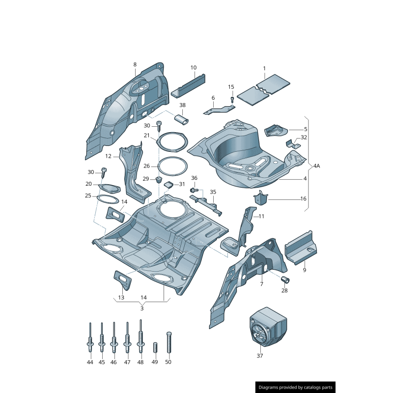 Support Isofix pour siège arrière gauche coté conducteur - Pièces d'origine Audi 8E0813545A