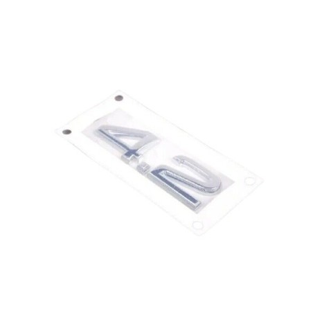 Emblème de coffre arrière 4.2 Chrome - Pièces d'origine Audi 4B0853743N2ZZ Emblème de coffre arrière 4.2 Chrome - Pièces d'origine Audi 4B0853743N2ZZ