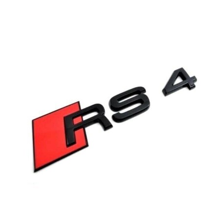 Insigne d'emblème de badge rs4 noir de coffre arrière - Pièces d'origine Audi 8W9853740T94 Insigne d'emblème de badge rs4 noir de coffre arrière - Pièces d'origine Audi 8W9853740T94