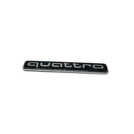 Insigne d'emblème de badge d'inscription Quattro en chrome de coffre arrière - Pièces d'origine Audi 8W58537372ZZ Insigne d'emblème de badge d'inscription Quattro en chrome de coffre arrière - Pièces d'origine Audi 8W58537372ZZ