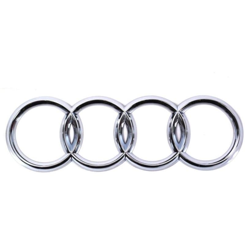 Emblème de badge d'anneaux chromés de coffre arrière - Pièces d'origine Audi 8P08537422ZZ